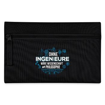 Ingenieur Philosophie Wissenschaft - Federtasche - Schwarz - Vorne