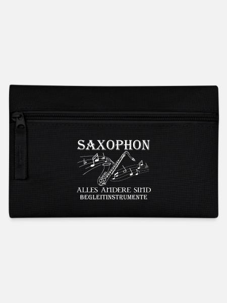 Saxophon - Federtasche - Schwarz