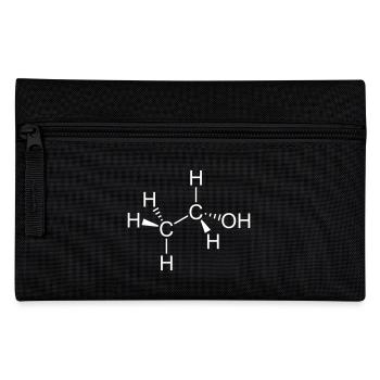 ethanol alkohol - Federtasche - Schwarz - Vorne