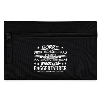 Baggerfahrer-vergeben - Federtasche - Schwarz - Vorne