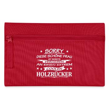 Holzrücker-vergeben - Federtasche - Rot - Vorne