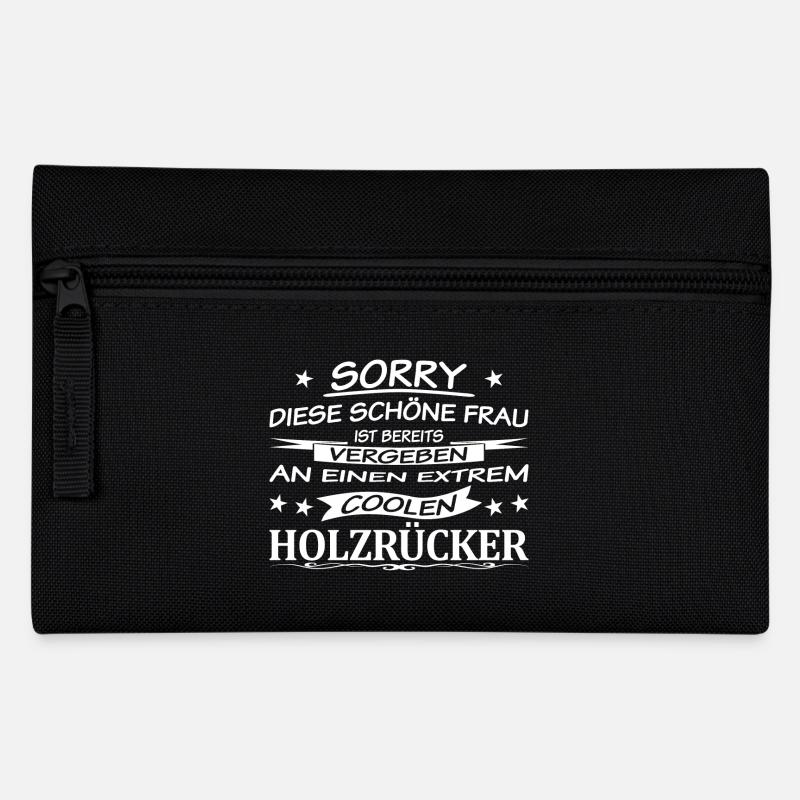 Holzrücker-vergeben - Federtasche - Schwarz