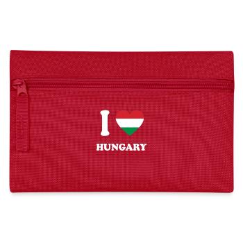 i love home geschenk land HUNGARY - Federtasche - Rot - Vorne