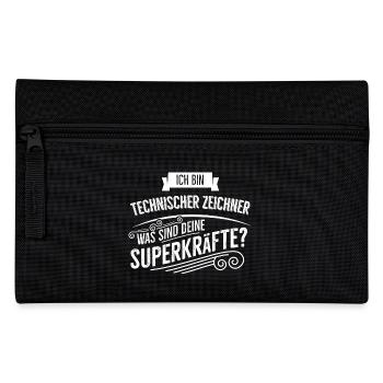 Technischer Zeichner - Federtasche - Schwarz - Vorne