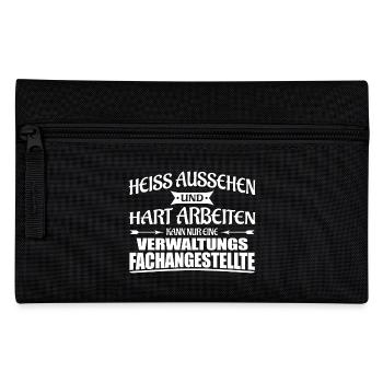 Heiss aussehen - Verwaltungsfachangestellte - Federtasche - Schwarz - Vorne