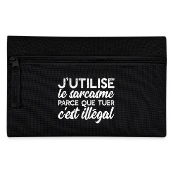 Le sarcasme cadeau - Trousse - noir - Devant