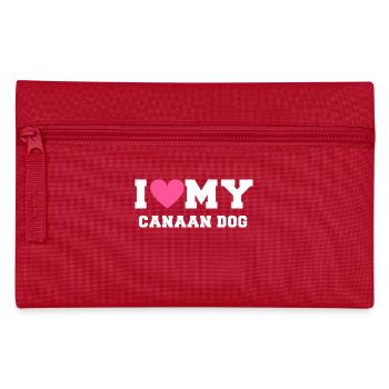 I love my Canaan Dog - Trousse - rouge - Devant