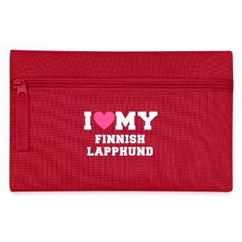 I love my Finnish Lapphund - Trousse - rouge - Devant