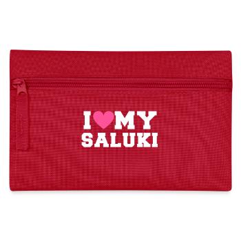 I love my Saluki - Trousse - rouge - Devant