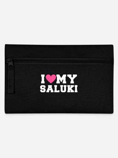 I love my Saluki - Federtasche - Schwarz