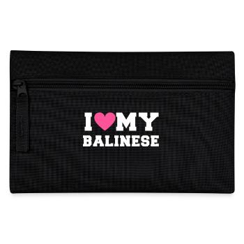 I love my Balinese - Pencil Case - black - Front