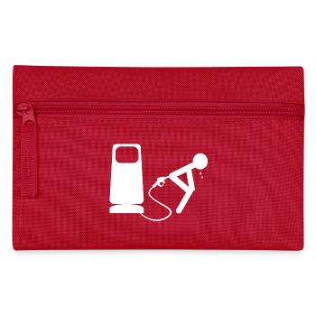 weiß Öl - Federtasche - Rot - Vorne