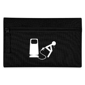 white petrol - Pencil Case - black - Front