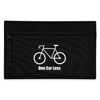 Bike / One Car Less - Federtasche - Schwarz - Vorne