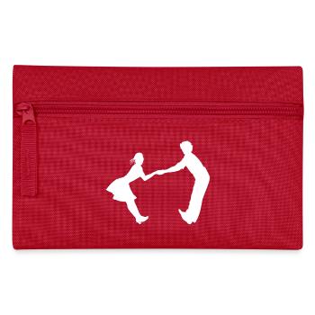 Dancing dance couple music dance music - Pencil Case - red - Front
