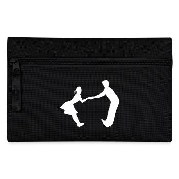 Dancing dance couple music dance music - Pencil Case - black - Front
