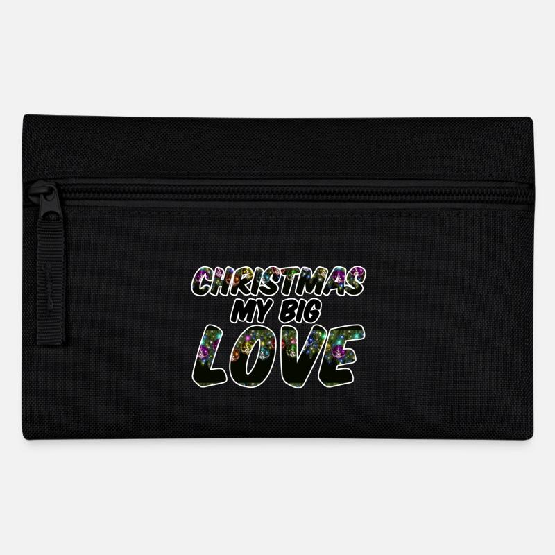 Christmas Love Weihnachten Spruch Geschenk - Pencil Case - black