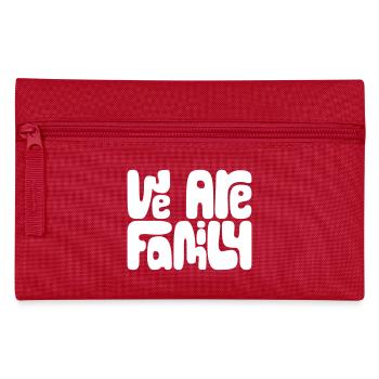 Nous sommes famille - Trousse - rouge - Devant