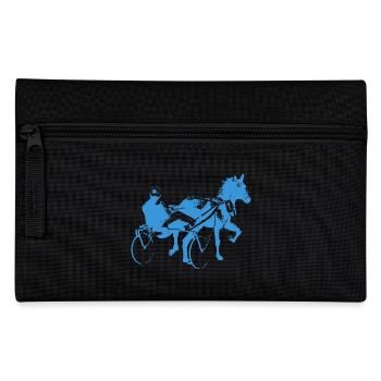 Trabrennen traber - Federtasche - Schwarz - Vorne