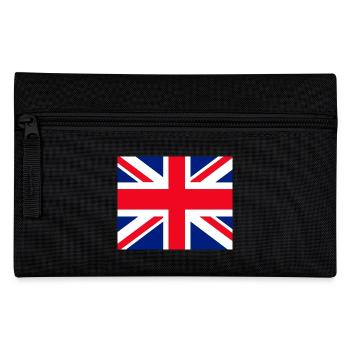Union Jack face mask - Pencil Case - black - Front