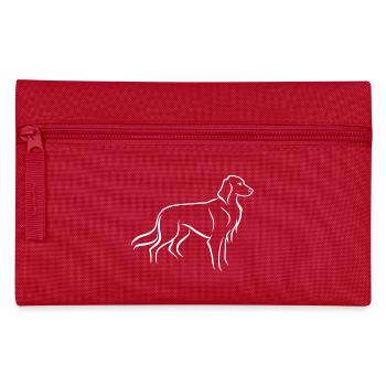 Setter standing - Pencil Case - red - Front