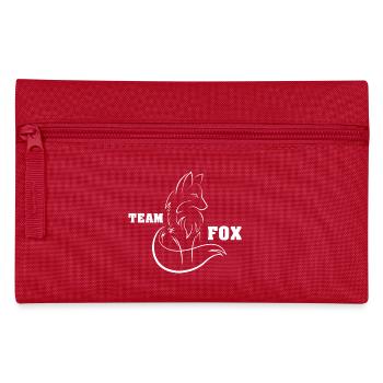 team fox fuchs symbol geschenk idee idea gift - Federtasche - Rot - Vorne