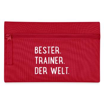 Bester Trainer der Welt - Federtasche - Rot - Vorne