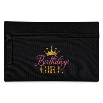 Anniversaire Fille Cool Fête d’anniversaire pour les enfants Filles - Trousse - noir - Devant