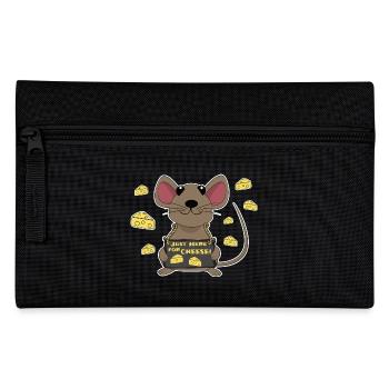 Drôle de souris au fromage - Trousse - noir - Devant
