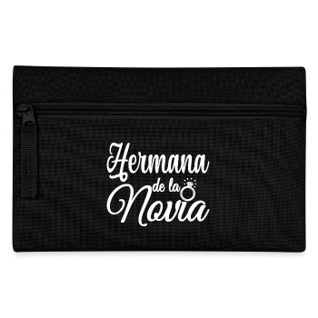 Hermana de la Novia Bride's Sister Wedding Party - Pencil Case - black - Front