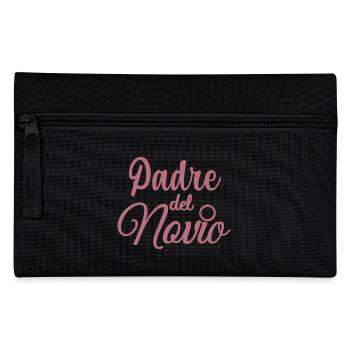 Pater del Novio Bräutigams Vater Hochzeitsgeschenk - Federtasche - Schwarz - Vorne