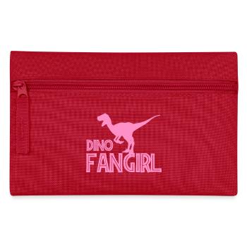 Dino Fangirl | Fille Fan de Dinosaures - Trousse - rouge - Devant
