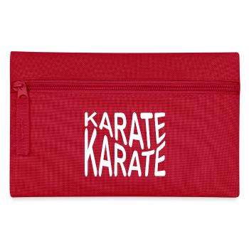 karate, karate sport, karate fan - Pencil Case - red - Front