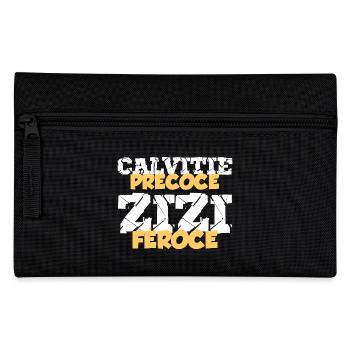 Chauve Qui Peut Humour Calvitie Homme Humour Beauf - Trousse - noir - Devant