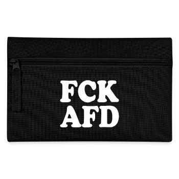 Fck afd - Federtasche - Schwarz - Vorne
