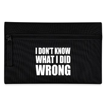 i don't know what i did wrong - Trousse - noir - Devant