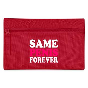 Same penis forever - Federtasche - Rot - Vorne
