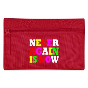 Never again is now - Federtasche - Rot - Vorne