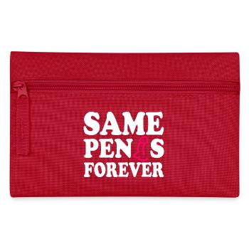 Same penis forever - Federtasche - Rot - Vorne