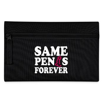 Same penis forever - Federtasche - Schwarz - Vorne
