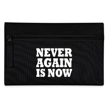Never again is now - Federtasche - Schwarz - Vorne