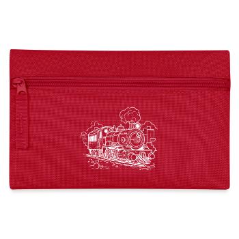 Steam locomotive - Pencil Case - red - Front