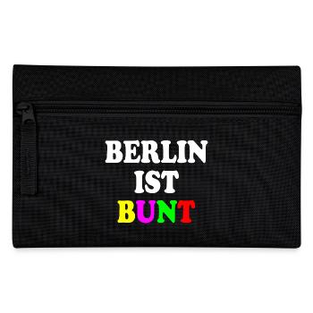 Berlin ist bunt - Federtasche - Schwarz - Vorne