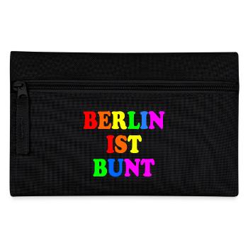 Berlin ist bunt - Federtasche - Schwarz - Vorne