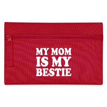 my mom is my bestie - Federtasche - Rot - Vorne