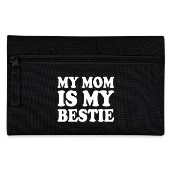 my mom is my bestie - Trousse - noir - Devant