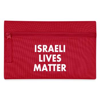 Israeli lives matter - Pencil Case - red - Front