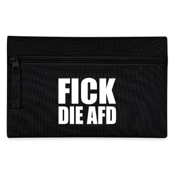 Fick die afd - Federtasche - Schwarz - Vorne
