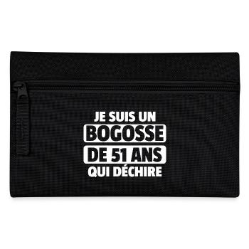 homme de 51 ans / cadeau 51 ans / t-shirt 51 ans - Trousse - noir - Devant