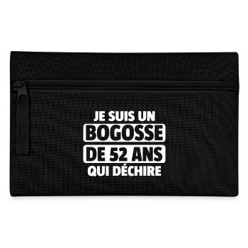 bogosse de 52 ans / cadeau anniversaire homme - Trousse - noir - Devant